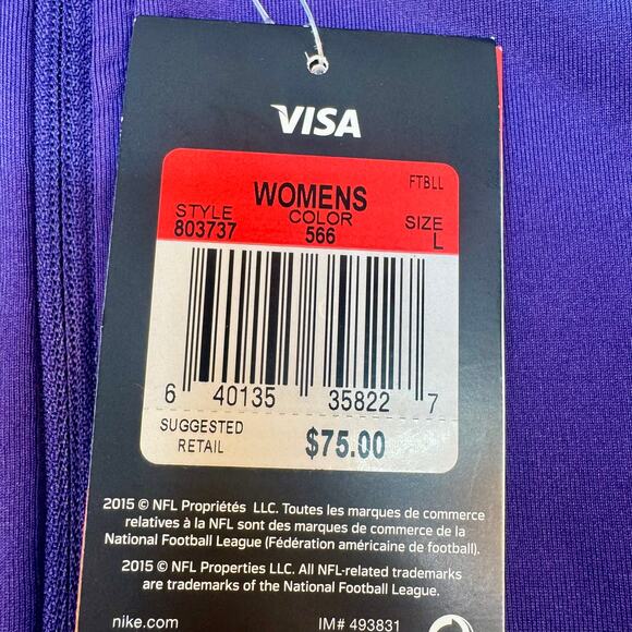 Baltimore Ravens Nike Purple Champ Drive Pro Hyperwarm Half Zip Jacket - Picture 3 of 10